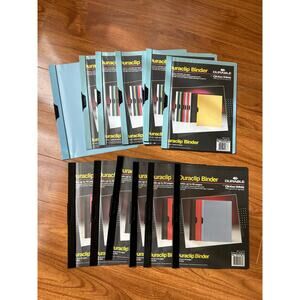 Durable DuraClip Binder Fastener Report Cover (6) 50 pages (7) 30 pages vintage